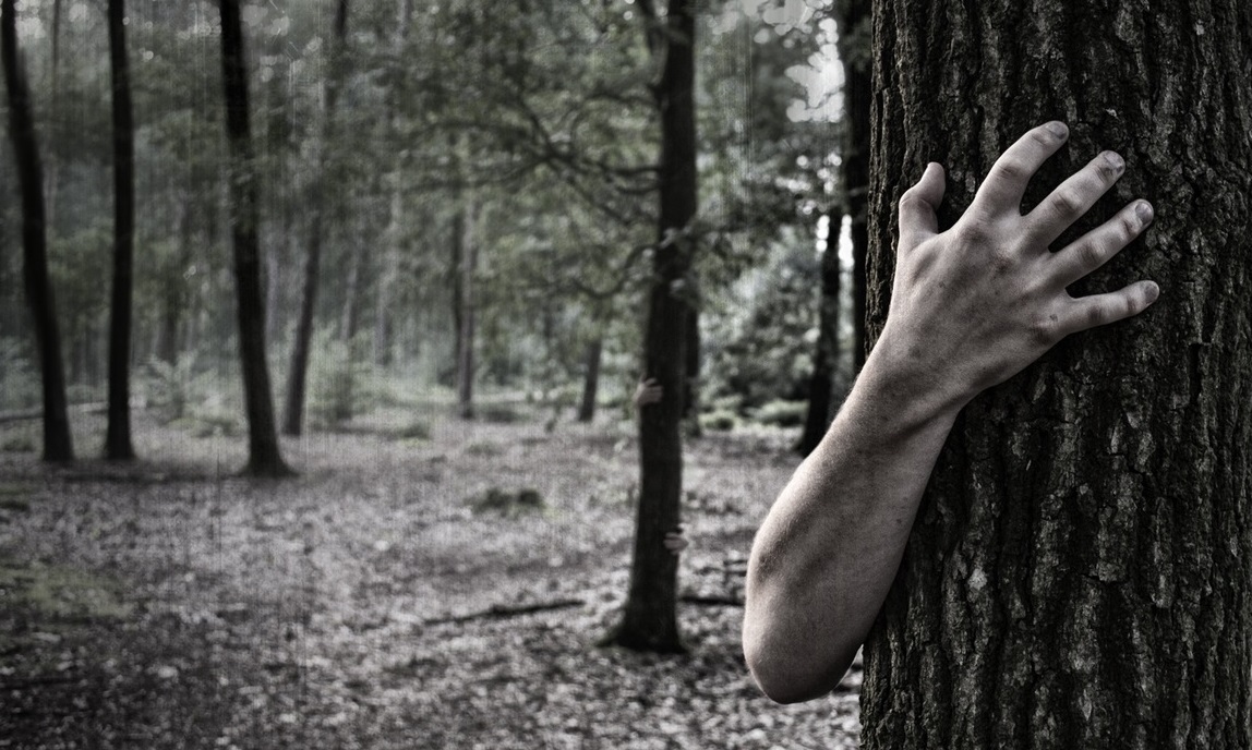 Hands trees b&amp;W2